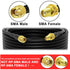 RF Coaxial Cable 16.4ft/5M RG58 SMA Male to SMA Female 50ohm Low Loss and Two-Way Radio Cord RG58 Coax Cable for Router/Antenna/Signal Enhancer/Wi...