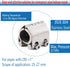 Pipe Repair Clamp for pipes OD: 1 inch or 25mm-27mm, Leak Sealer,Emergency Pipe Repair Kit for Copper Pipes Plastic Pipes Galvanized Pipes Steel P...