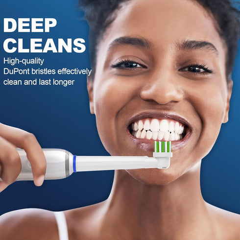 Replacement Toothbrush Heads Compatible with Oral B Braun Pro 1000 Smart 1500 Toothbrush,4PC Electric Clean Brush Heads Refill for Cross/Floss/Sen...