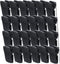 1InTheOffice Deluxe Recycled Cubicle Clips, 40 Sheet Capacity, Charcoal, 24/Pack...