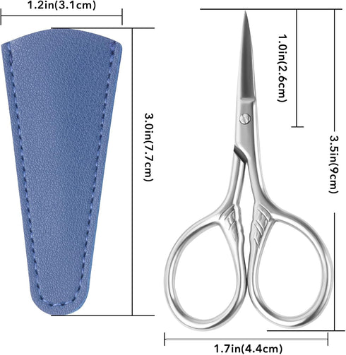 Hair Scissors, Beard Scissors for Men, Nose Hair Trimmer for Men, lash scissors, for Personal Care Facial Hair Removal, and Ear, Nose, and Eyebrow...