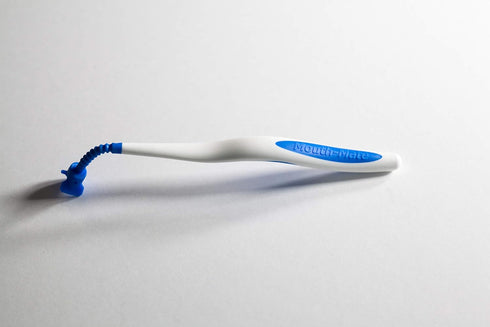 Mouth-Mate Small U-Shape Oral Hygiene and Tooth Brushing Aid with Unique Bendable Handle and Soft Tip to Improve Comfort, 2 Pack...