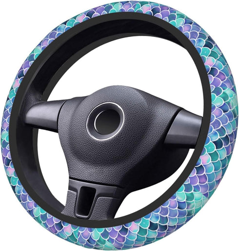 Mermaid Universal Steering Wheel Covers, Cute Car Accessories for Women Girls Car Truck...