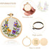 Mini Embroidery Hoop Wooden Mini Stitch Hoop Ring for DIY Pendant Crafts, Round, Oval Vertical, Oval Horizontal(8 Sets)...
