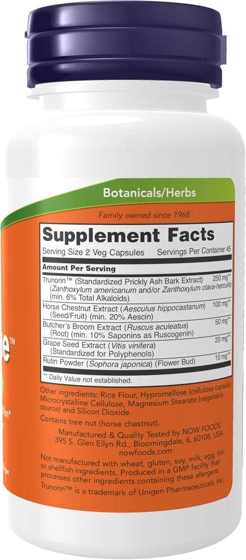 NOW Supplements, Vein Supreme™, Healthy Vein Function*, Circulatory Support*, 90 Veg Capsules...