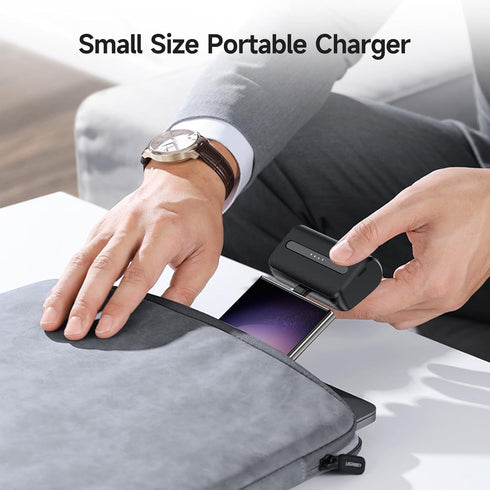 NEWDERY USB C Portable Charger 6600mAh,Small Power Bank, Mini Slim Batttery Pack External Phone Charger for iPhone 15 Pro Max/15 Plus/15 Pro/15/Sa...