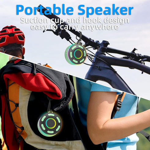 Donerton Bluetooth Speaker, IP7 Waterproof Wireless Speaker, Portable Speaker, HD Surround Sound, LED Light Mini Speakers, Dual Stereo Pairing, Bu...