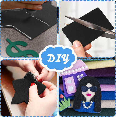 Giantree 9 Pcs Felt Fabric Sheet for Crafts, 11.8" x 7.9" Soft Craft Felt Fabric Squares for Sewing Patchwork Decoration Embroidering Book DIY Cra...