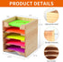 Sticky Note Holder Sticky Note Organizer 3”x3” Wood Sticky Notes Holder Desktop Non Sticky Notes Sticky Notepad Organizer for Office Home School D...