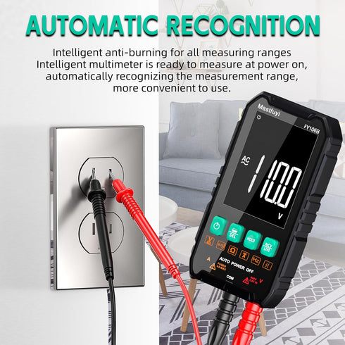 Multimeter Digital, NCV Electrical Tester, Compact Intelligent Multi Tester, True RMS 4000 Counts, Overload Protection, Auto-Ranging, Capacitance,...