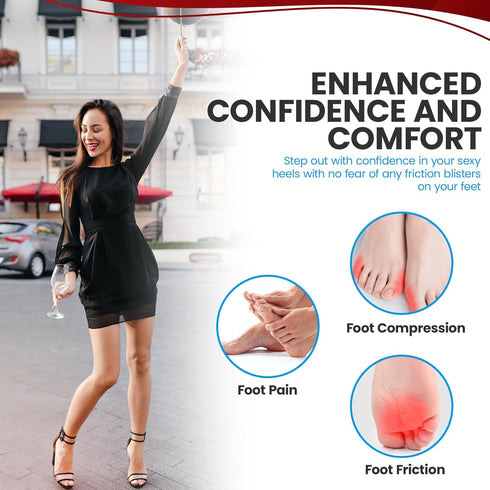 8 Metatarsal Pads for Women Anti Sliding Pads for Open Toe Shoes. Ball of Foot Cushions for Women High Heel All Day Pain Relief High Heel Comfort ...