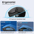 2.4GHz Silent Wireless Mouse, 1200 DPI Optical Sensor Cordless Mouse with USB Receiver, Ergonomic Grips, Portable Travel Computer Mouse for Laptop...