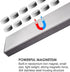 10 Inch Magnetic Knife Strip No Drilling - Upgraded Stainless Steel Magnetic Knife Holder for Wall with 3M Type, Magnet Knife Strip Bar Rack for K...