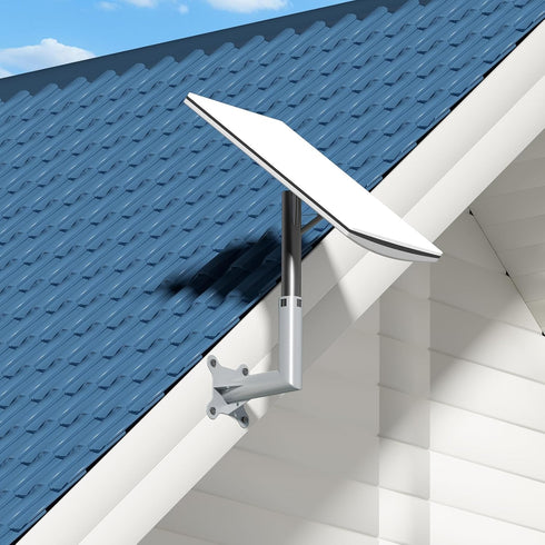 Starlink Mount,Wall Pole Roof Mount Bracket Compatible for Starlink V2, Mounting Kit for Starlink Internet Kit Satellite, Starlink Short Wall Moun...