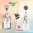 landscape Lanyards for Id Badges, Personalized Retractable Badge Holders with Keychain, Funny Id Card Holder Vertical ID Protector Clips for Women...