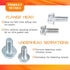 Bonbo Oil Pan Bolt Kit Compatible with Chevy & Ford Small Block V8 SBC 265 283 305 327 350 383 400 5.7L & SBF 260 289 302 351W 5.0L EFI 350-455 St...