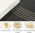 Jabogrii 16.4 Feet 18K Gold Plated Brass Chain for Jewelry Making Columnar Necklace Bracelet Jewelry Making Chains with Lobster Clasps and Open Ju...