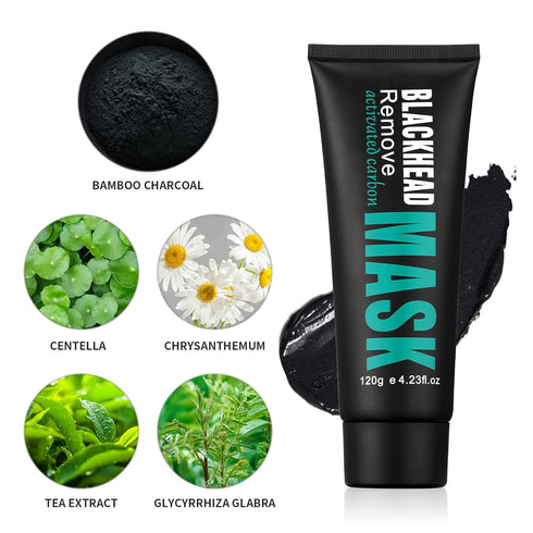 Peel Off Face Mask, Blackhead Remover Mask Activated Charcoal Black Mask, Purifying Blackhead Mask Peel Off Face Mask for Nose Pores Acne Blackhea...