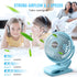 BESKAR Clip on Fan, Portable Small Desk Fans with Strong Airflow, 3 Speeds with Personal Fans Sturdy Clamp, Quiet Desk Fan & Clip Fan with USB Cor...
