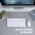 Perixx PERIBOARD-409WU US, Wired USB Mini Keyboard - White - US English...