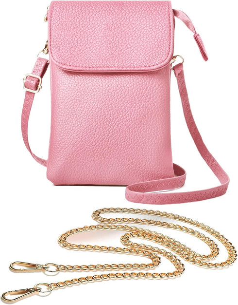 Women Faux Leather Cross Body Bag Small Phone Wallet Purse Shoulder Bags with Adjustable Strap for Ladies Girls...