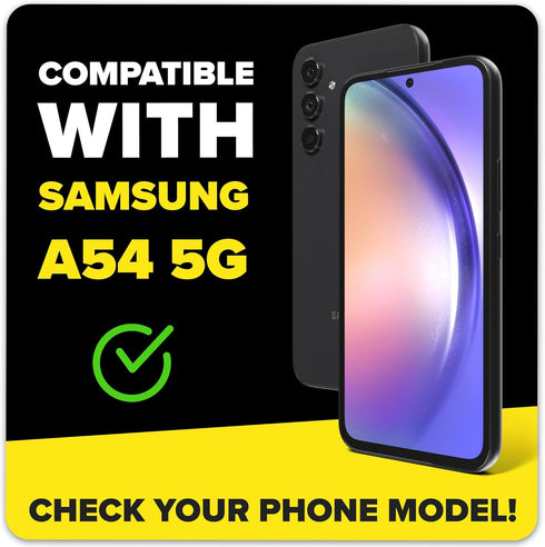 for Samsung Galaxy A54 5G Screen Protector with Installation Tool, Tempered Glass for Samsung A54 5G, Ultra Resistant, Case Friendly, 9H Hardness,...