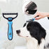 Pet hair remover comb, grooming brush, detangler, hair brush, double-sided blades. Friendly Dog Brush for Shedding & Effective Hair. Shedding Comb...