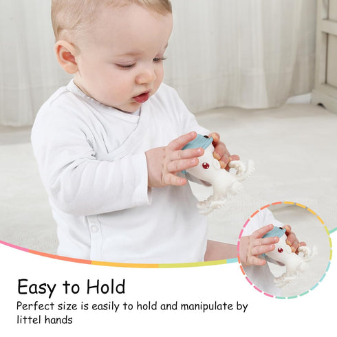 Baby Teether Teething Toys for Babies 3-12 Months, Fun Baby Teething Toys for Infant 12-18 Months, Mombella Octopus Teethers 6 Month Old, Silicone...
