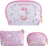 Cosmetic Big Makeup Bag Cosmetic Bag Travel Carrying Case Kitty Cat Toiletry Bag Lady Gift Valentine's Day Gift (HappyTime-3PCS) (HB-000)...