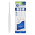 Brilliant Oral Care Adult Toothbrush with Soft Bristles, Round Head, and All-Around Clean for Teeth and Gums, Clear, 3 Pack...