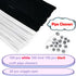 Cldamecy 100 Pcs Black & 100 Pcs White Pipe Cleaners Set with 20 pcs Googly Eyes,Chenille Stems Pipe Cleaners Supplies for Kids DIY Craft Projects...