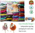 MOMODA BAODLON 50 Colors Fibre Wool Yarn Roving for Needle Felting Hand Spinning DIY Craft Materials...