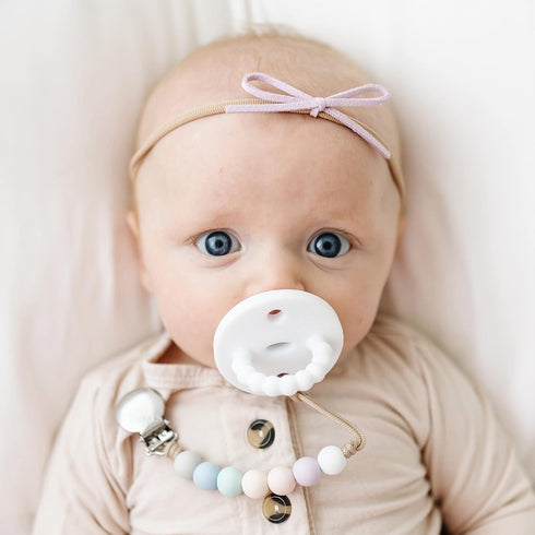Ryan & Rose Cutie PAT Pacifier Teether (Stage 2, White)...