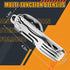 UMEINAC TECH Camping Utensils,7 in 1 Camping Utensil Set Camping Fork Spoon Knife Set Camp Backpacking Utensils Folding Cutlery Set for Travel Hik...