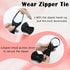 Womens Ties, Black Neck Tie for Women, Zipper School Girl Uniform Tie, Women Accessories for Dress Shirt Business...