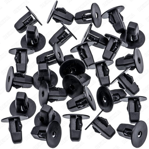 Rexka 30pcs 7/32 Fender Liner Mud Guard Wheelhouse Liner Splash Shield Bumper Cover Screw Grommet Nut Retainer Compatible with Toyota Lexus 90189-...