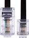 2m RJ11 to RJ45 Cable RJ11 to RJ45 Cable Phone Telephone Cord RJ11 6P4C to RJ45 8P8C Connector Plug Cable for Landline Telephone (Black)...