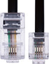 2m RJ11 to RJ45 Cable RJ11 to RJ45 Cable Phone Telephone Cord RJ11 6P4C to RJ45 8P8C Connector Plug Cable for Landline Telephone (Black)...