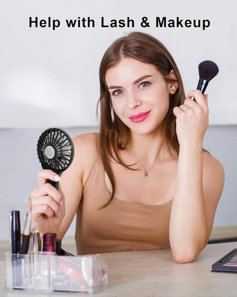 TriPole Handheld Mini Fan Battery Operated Small Personal Portable Fans Speed Adjustable USB Rechargeable Fan for Kids Girls Women Men Home Office...