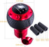 Arenbel 5 Speed Leather Car Shifter Handle Manual Gear Stick Shift Lever Knobs Replacement Fit Most MT Trucks Vehicles, Red...