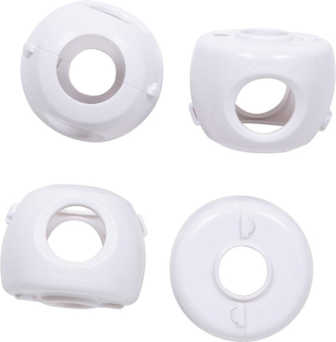 Safety 1st Parent Grip Door Knob Covers, White, One Size,4 Count (Pack of 1) (HS3260600), Packaging may vary...