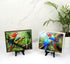 Petutu 6 Pack 4 Inch Wooden Display Stand Plate Easels Holder (Black)...