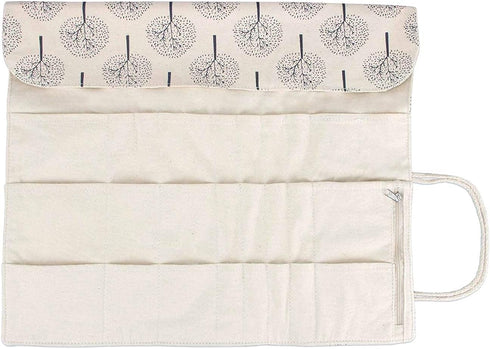 Teamoy Knitting Needles Holder Case(up to 14 Inches), Rolling Organizer for Straight and Circular Knitting Needles, Crochet Hooks and Accessories,...