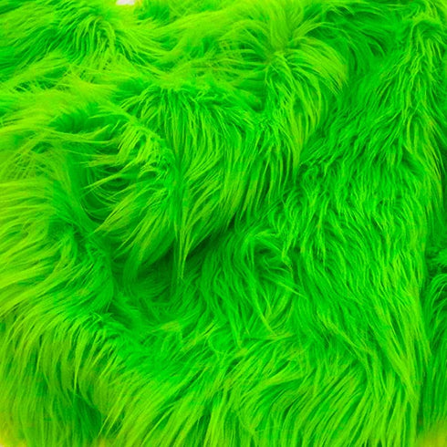 Faux Fur Fabric Square Patches for Crafts, Sewing, Costumes, Seat Pads (Green, 10 x 20 Inch)...