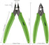 KATA 5 Inch Micro Wire Cutter, Precision Mini Flush Cutters and Clean Cut Pliers for Electronics, Model, Jewelry, Model Kits, Green...