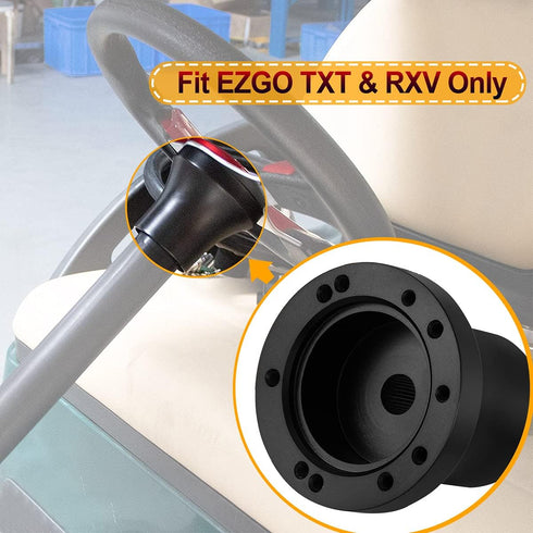 Golf Cart Steering Wheel Adapter for EZGO TXT&RXV (Including Installation Tools)...