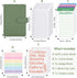 SKYDUE Budget Binder with 8pcs Zipper Envelopes,Money Organizer for Cash with 12pcs Expense Sheets & 24 Rose Gold Sticky Labels...