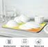 Colorful Stripe Rainbow Dish Drying Mat 18x24 inch Absorbent Reversible Microfiber Mat Dish Dry Pad Protector for Kitchen...