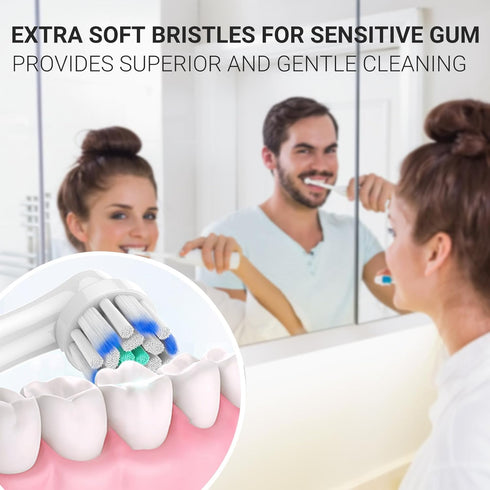 Replacement Toothbrush Heads Compatible with Oral B Braun Electric Toothbrush, 16 Pack Electric Toothbrush Heads, Precision Clean Brush Heads Refi...