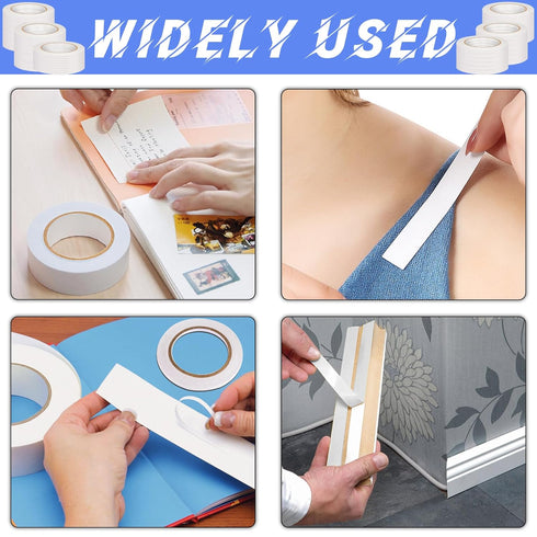 36 Rolls Double Sided Tape for Crafts Scrapbooking Multi-Purpose and Multi-Size Tape for Arts,Photography, Gift Boxes, Card Making, Paper Backing,...